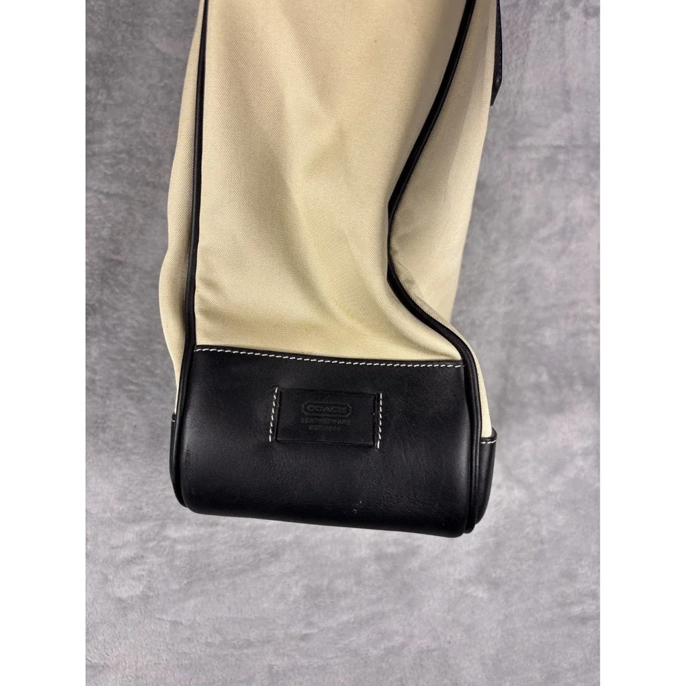 Coach 7707 Womens 2000s Tote White Contrast Stitching bag
